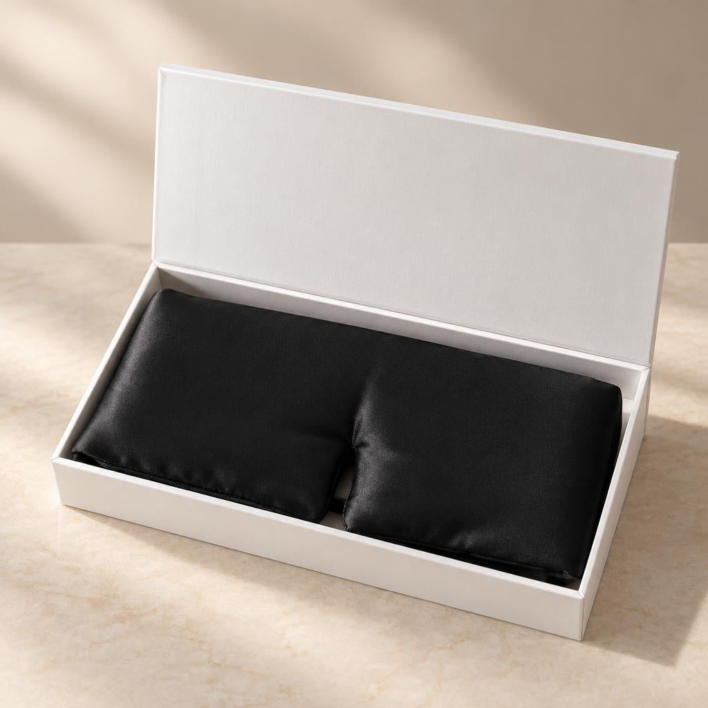 Luxury Silk Sleep Mask – 100% Blackout & Zero Eye Pressure
